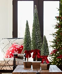 20.75", 31", & 39" Unlit Artificial Potted Christmas Tree Set