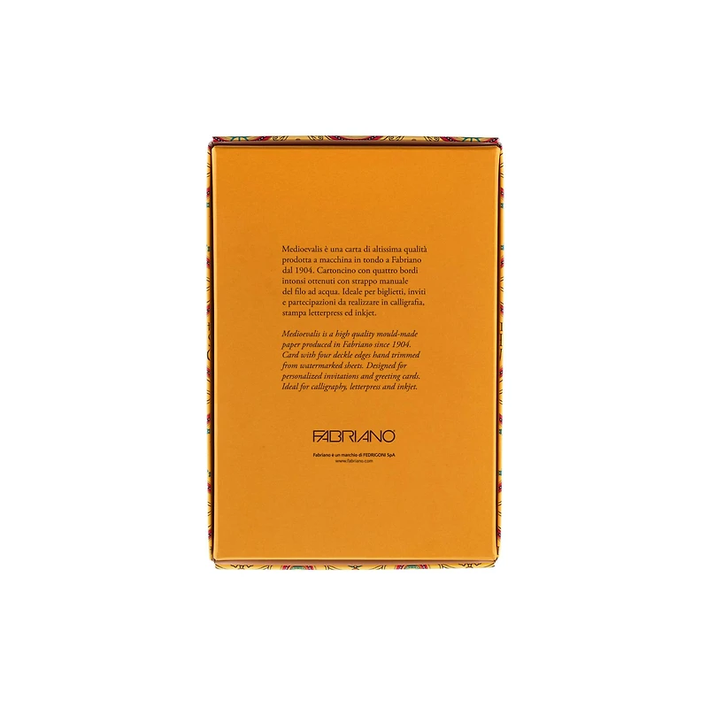 Fabriano 4.5" x 6.75" Medioevalis White Flat Cards & Envelopes, 20ct.