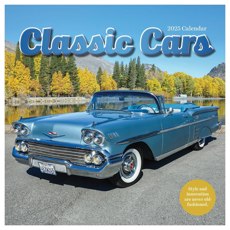 TF Publishing 2025 Classic Cars Wall Calendar