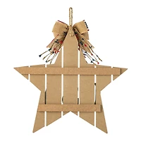 Glitzhome® 19" Patriotic American Wooden Star Door Hanger