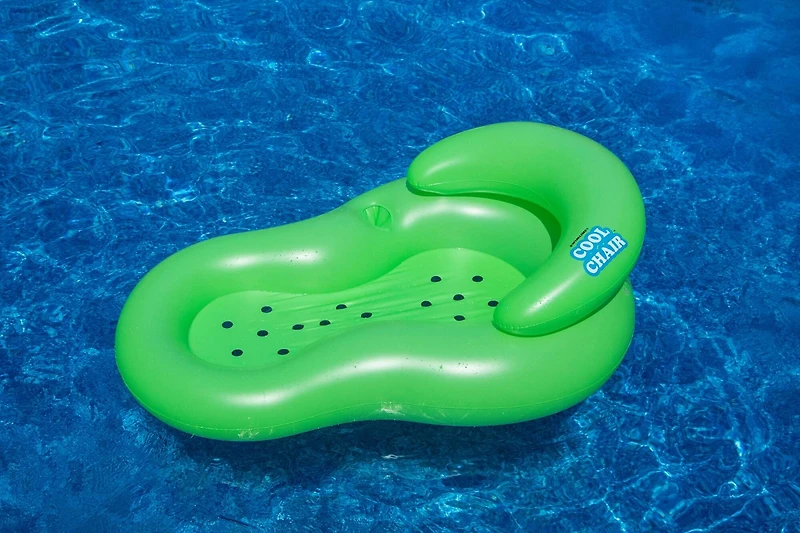 Swimline 62.5" Inflatable Green Cool Chair Pool Lounger
