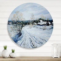 Designart - Country Road In Winter Times II