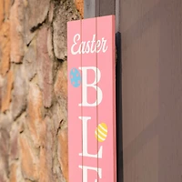 Glitzhome® 60'' Easter Blessings Wooden Porch Sign