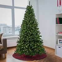 7.5ft. Pre-Lit Crater Pine Artificial Christmas Tree, Warm White LED Lights
