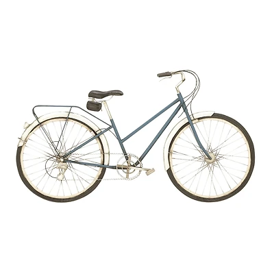 Blue Bicycle Metal Vintage Wall Décor