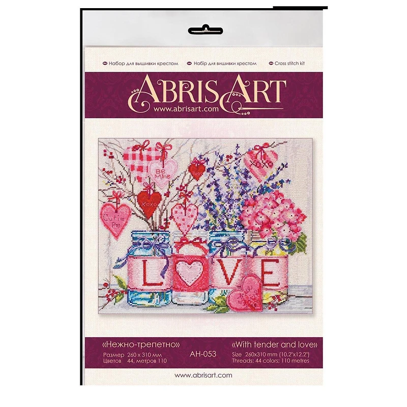 Abris Art With Tender & Love Counted Cross Stitch Kit