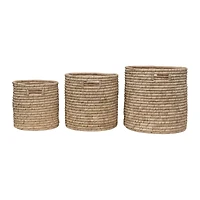 Hello Honey® Natural Grass Basket Set