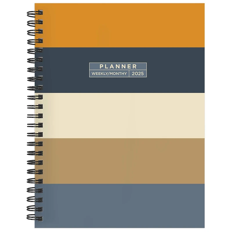 TF Publishing 2025 Medium Element Layers Weekly Monthly Spiral Planner