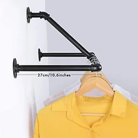 33" Wall Mounted Clothes Rack