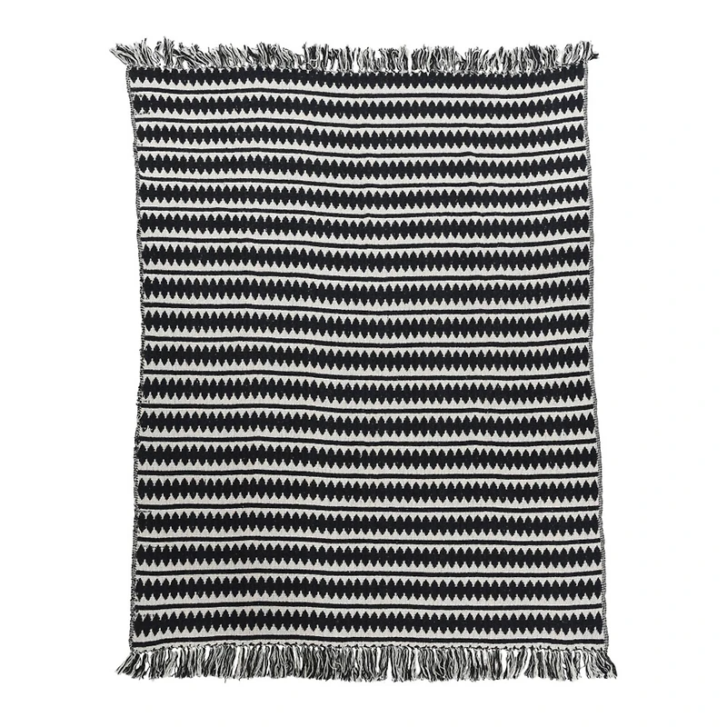 Hello Honey® Striped Cotton Throw Blanket with Fringe