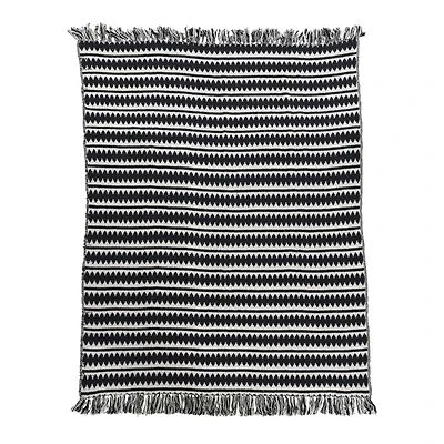 Hello Honey® Striped Cotton Throw Blanket with Fringe
