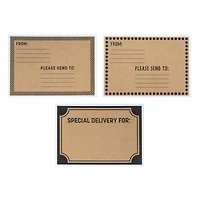 Black Kraft Address Labels by Celebrate It™