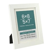 Basics™ White Tabletop Frame with Mat by Studio Décor