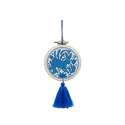 9" Blue Bunny Ornament by Ashland®