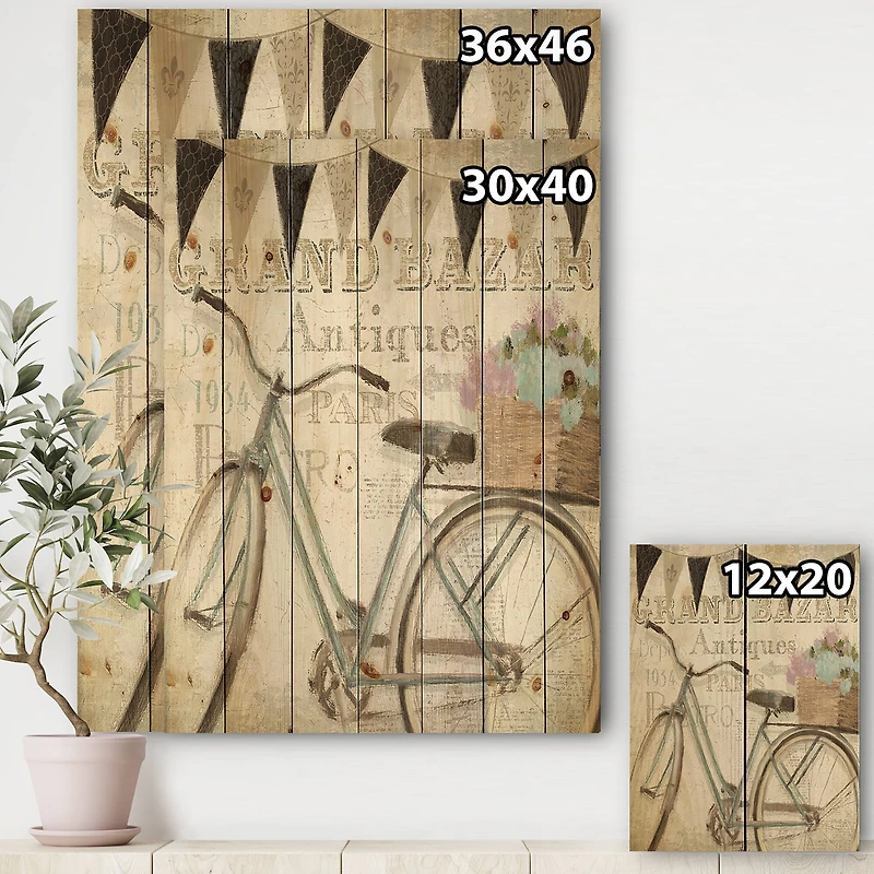 Designart - French Bicycle Flea Market II