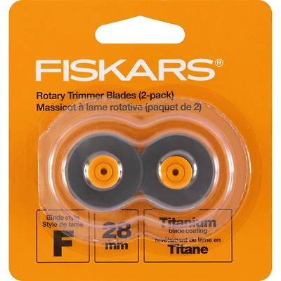 Fiskars® Rotary Trimmer Titanium Blades, 28mm