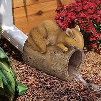 Design Toscano 9" Jolly the Squirrel Gutter Guardian Downspout Statue