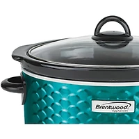 Brentwood 4.5qt. Scallop-Pattern Slow Cooker
