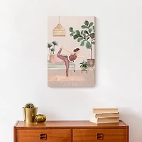 Serene Yoga Scene II 12" x 18" Canvas Wall Art