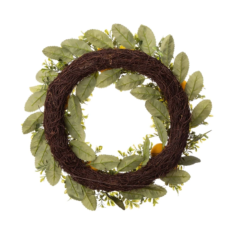 Glitzhome® 22'' Lemon Wreath