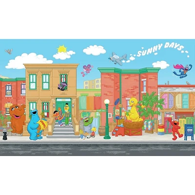RoomMates Sesame Street Chair Rail Prepasted Mural
