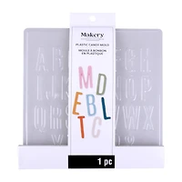 Block Alphabet Plastic Candy Mold by Makery™