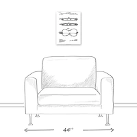 Violin Patent 12" x 16" Canvas Wall Art