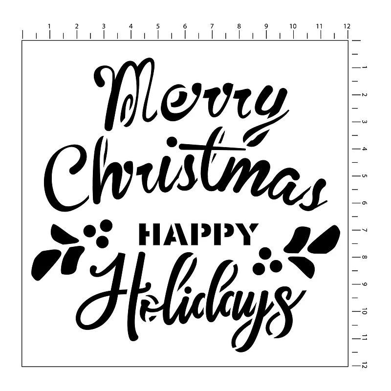 6 Pack: Holidays Stencils by Craft Smart®, 12" x 12"