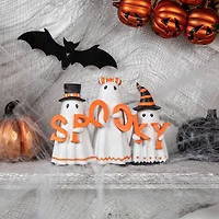 9.5" Spooky Ghost Trio Halloween Decoration