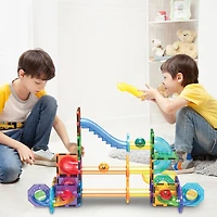 PicassoTiles® 60 Piece Marble Run Building Block Connecting Set