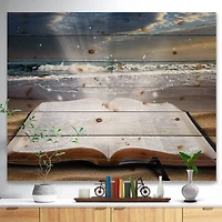 Designart - Jesus Bible at beach