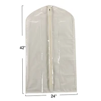 Household Essentials 42" White Suit Protector Garment Bag