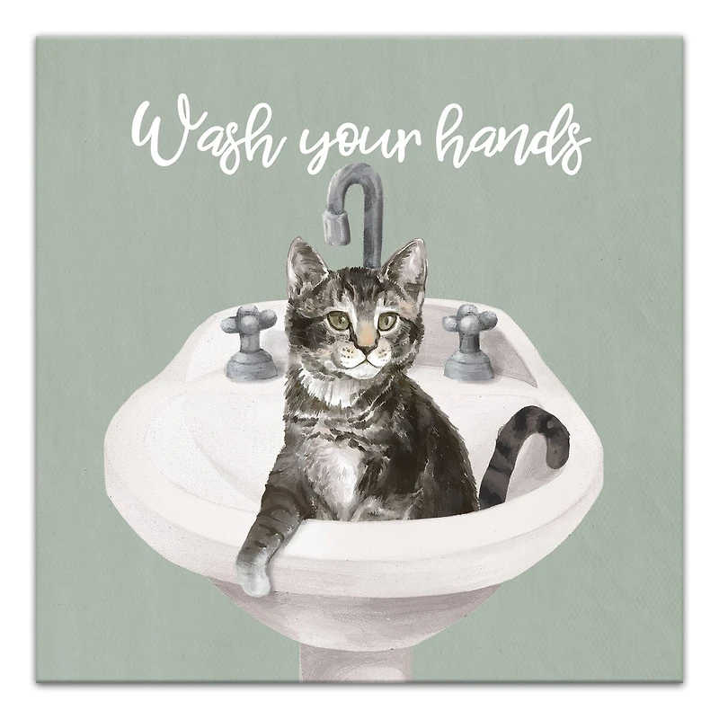 Wash Your Hands 16" x 16" Canvas Wall Art