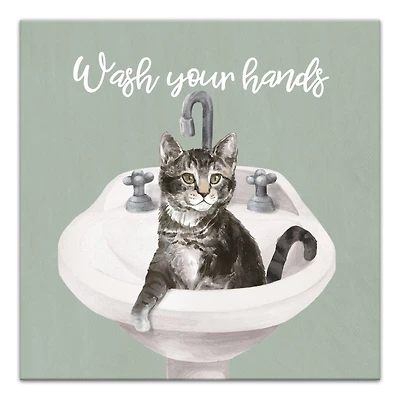 Wash Your Hands 16" x 16" Canvas Wall Art