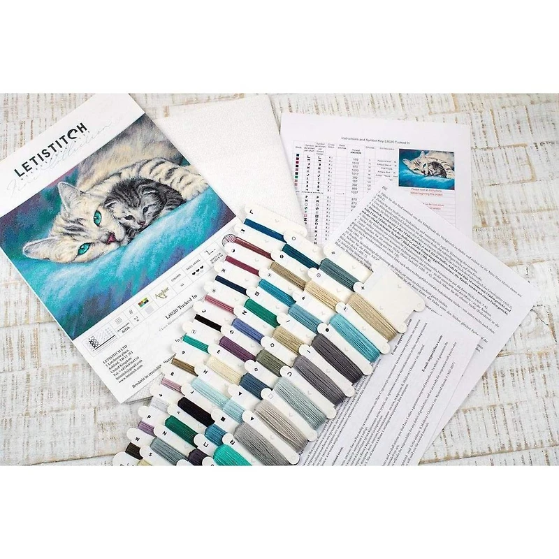 Letistitch Tucked In Counted Cross Stitch Kit