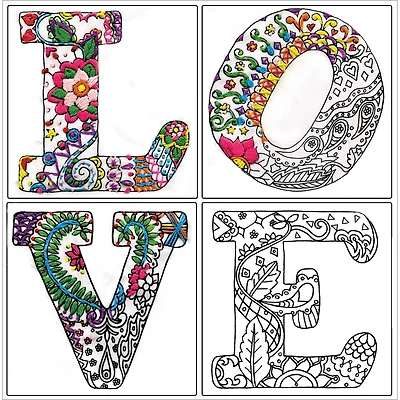 Design Works™ Zenbroidery™ Love Stamped Embroidery Kit
