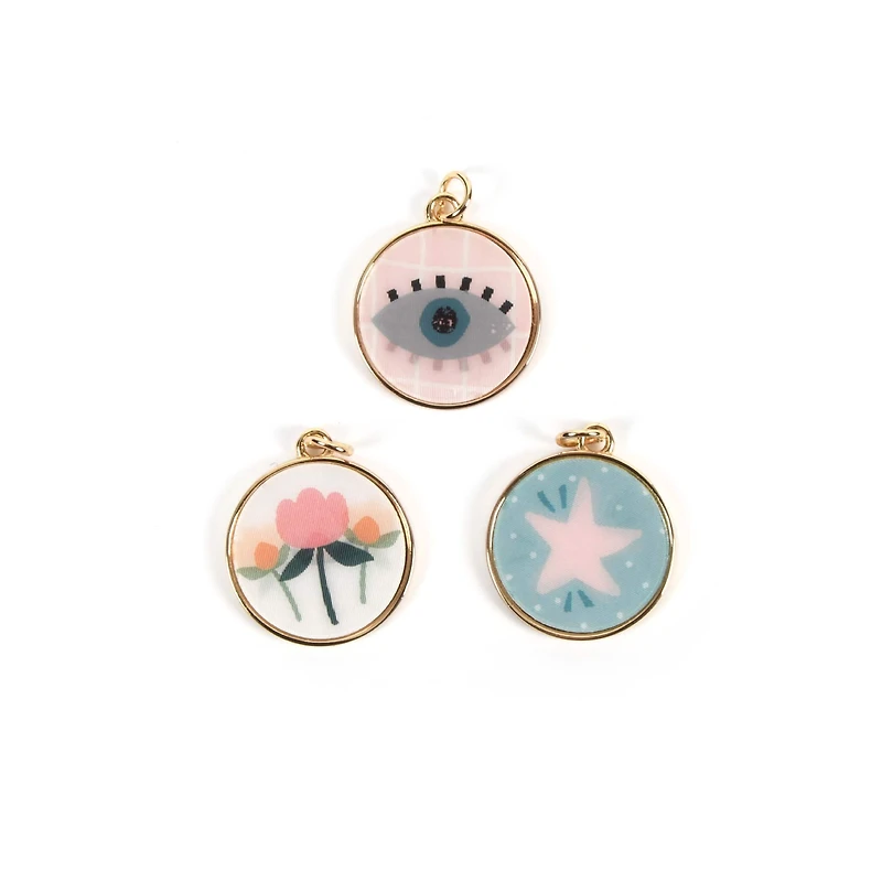 Round Lenticular Charm Set by Bead Landing™