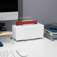 Mind Reader Cosmopolitan Collection Gold 3-Tier Mail Sorter