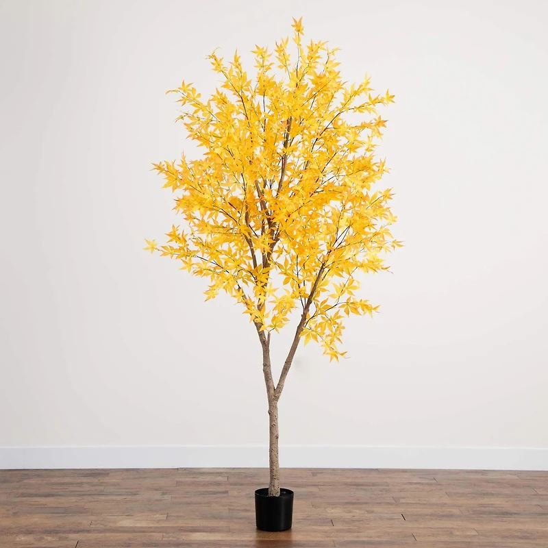 8ft. Potted Artificial Autumn Maple Tree