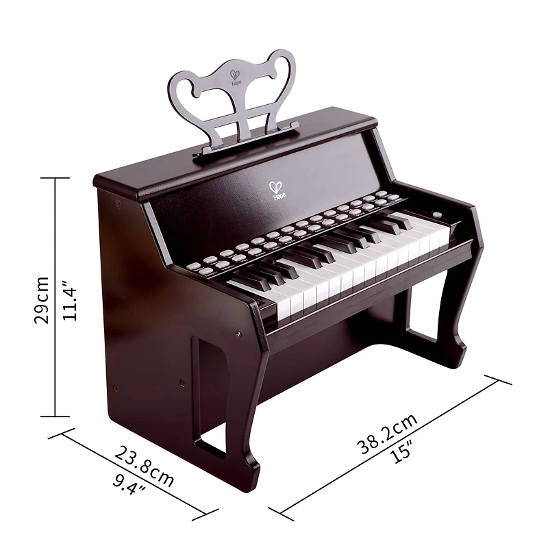 Hape Learn With Lights Black Electronic Piano