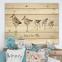 Designart - Pebbles and Sandpipers Family