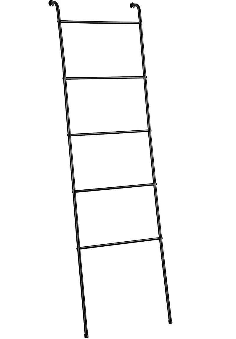 NEX™ 5ft. Black Metal Wall-Leaning Blanket Ladder Rack