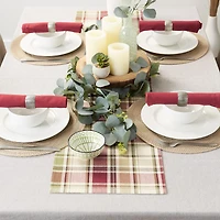 Homespun Plaid Table Runner 13" x 108"