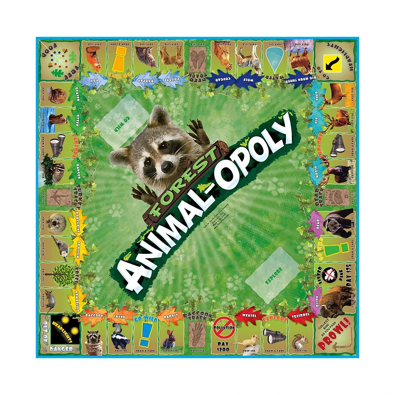 Late For The Sky Forest Animal-Opoly™ Board Game