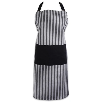 Black & White Stripe Chef Apron