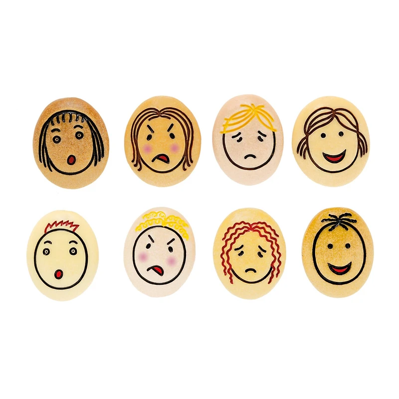 Yellow Door Jumbo Emotion Stone, 8 Pieces