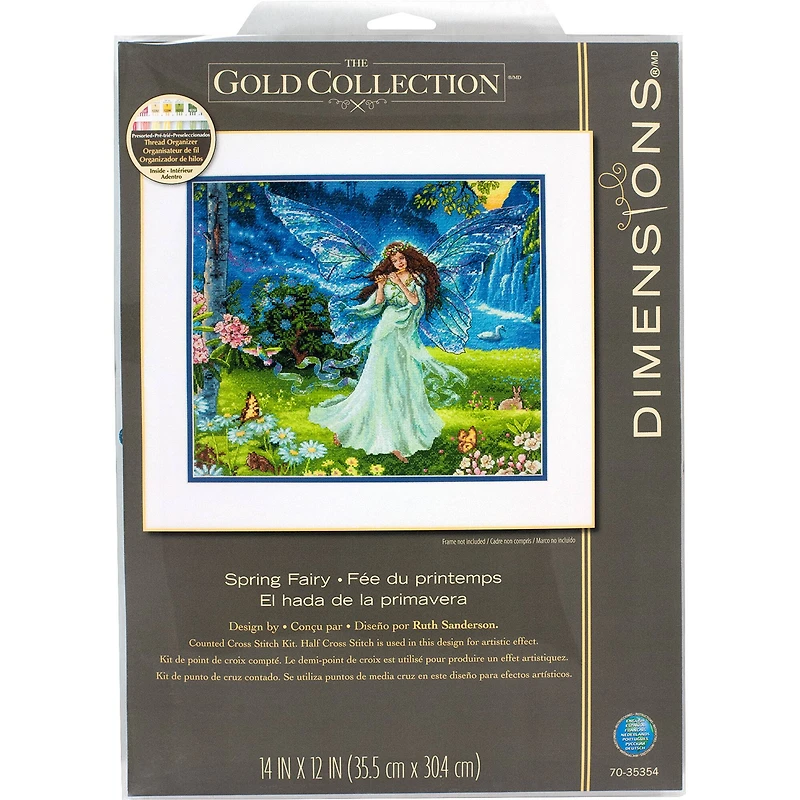 Dimensions® Gold Collection® Spring Fairy Counted Cross Stitch Kit