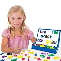 Junior Learning® Rainbow Phonics Magnetic Letters & Built-in Magnetic Board
