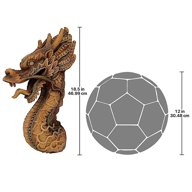 Design Toscano 18.5" The Fire Dragon Wall Sculpture