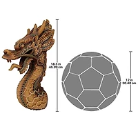 Design Toscano 18.5" The Fire Dragon Wall Sculpture